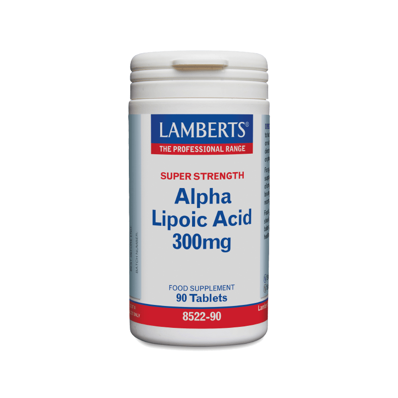 Lamberts Alpha Lipoic Acid 300mg Αντιοξειδωτική Δράση 90tabs