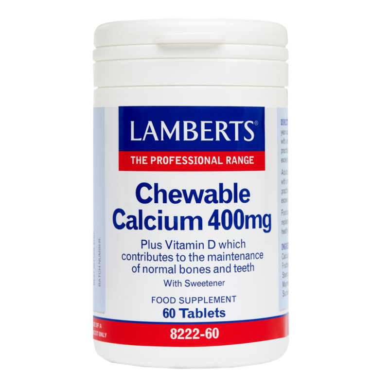 Lamberts Chewable Calcium 400mg 60tabs