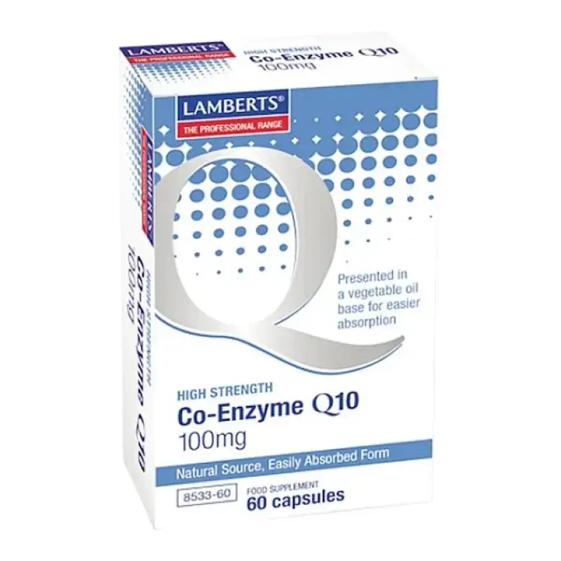 Lamberts Co Enzyme Q10 100mg Αντιοξειδωτικό 60caps