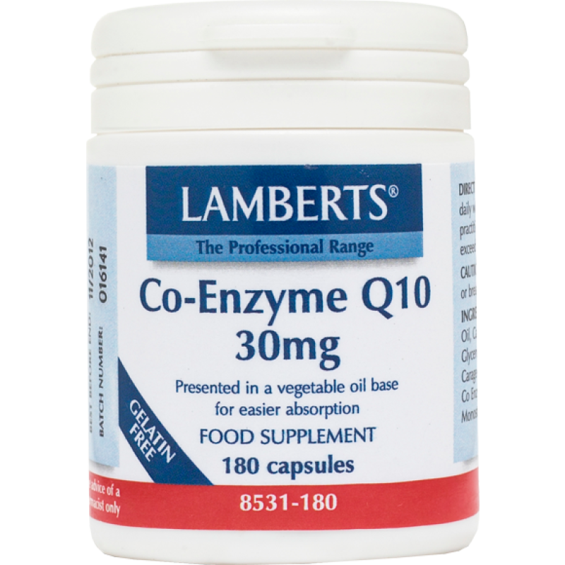 Lamberts Co Enzyme Q10 30mg Αντιοξειδωτικό 60caps