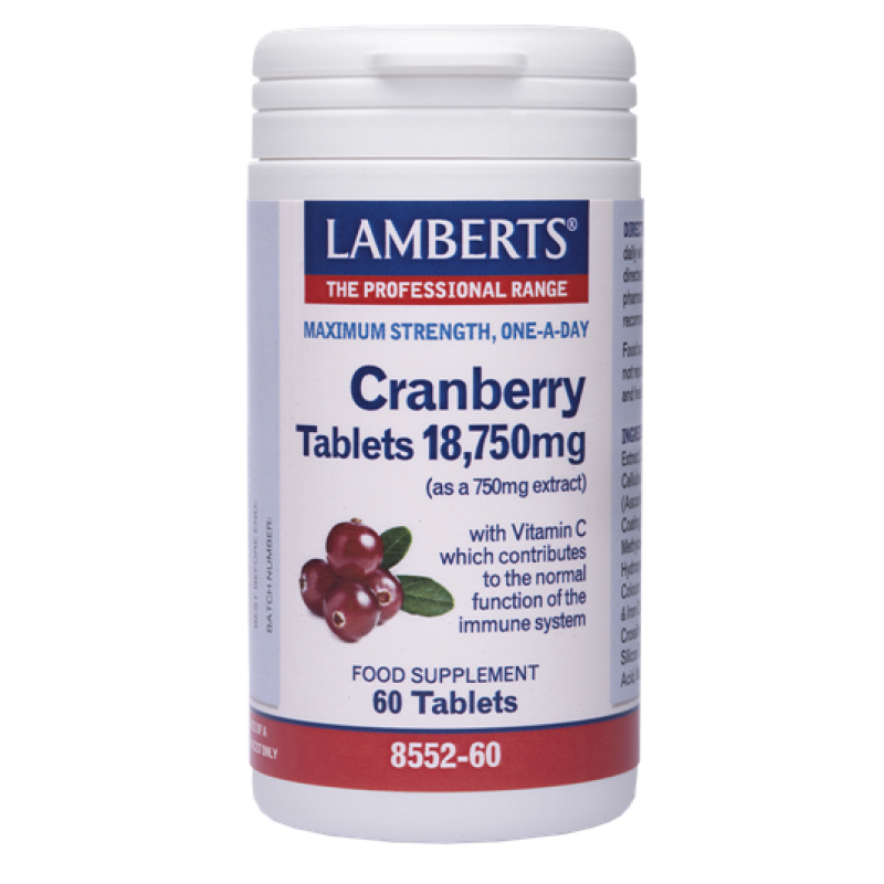 Lamberts Cranberry 18.750mg 60tabs
