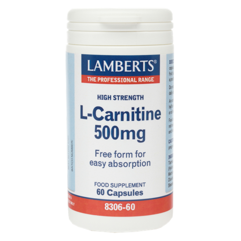 Lamberts L Carnitine 500mg Αδυνάτισμα 60caps