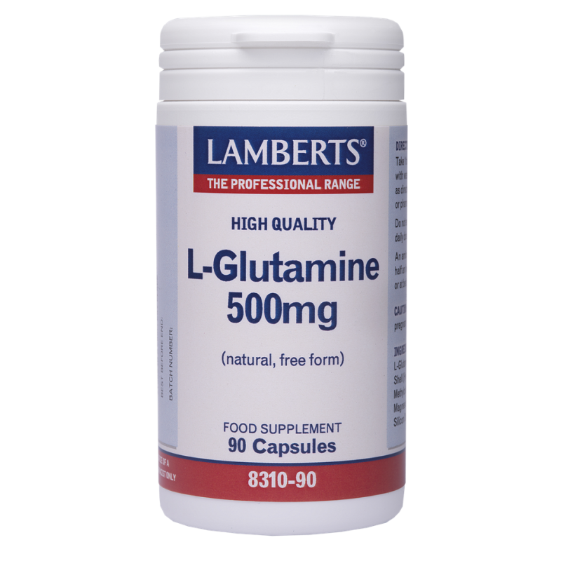 Lamberts L Glutamine 500mg 90caps