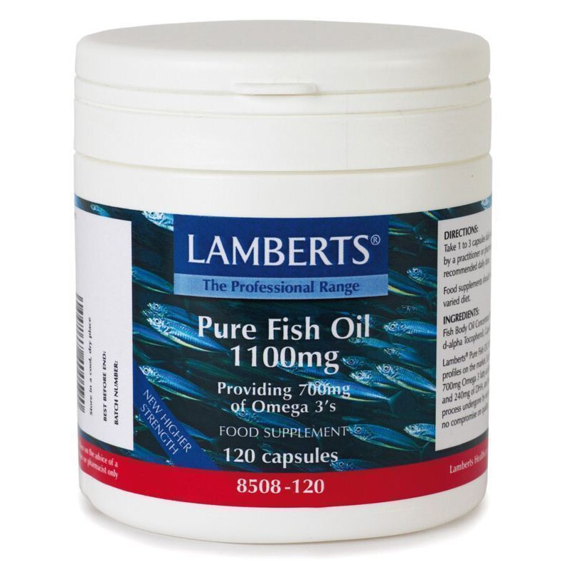 Lamberts Pure Fish Oil 1100mg Ιχθυέλαιο 120caps