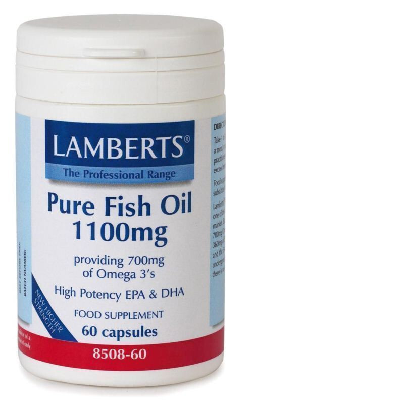 Lamberts Pure Fish Oil 1100mg Ιχθυέλαιο 60caps