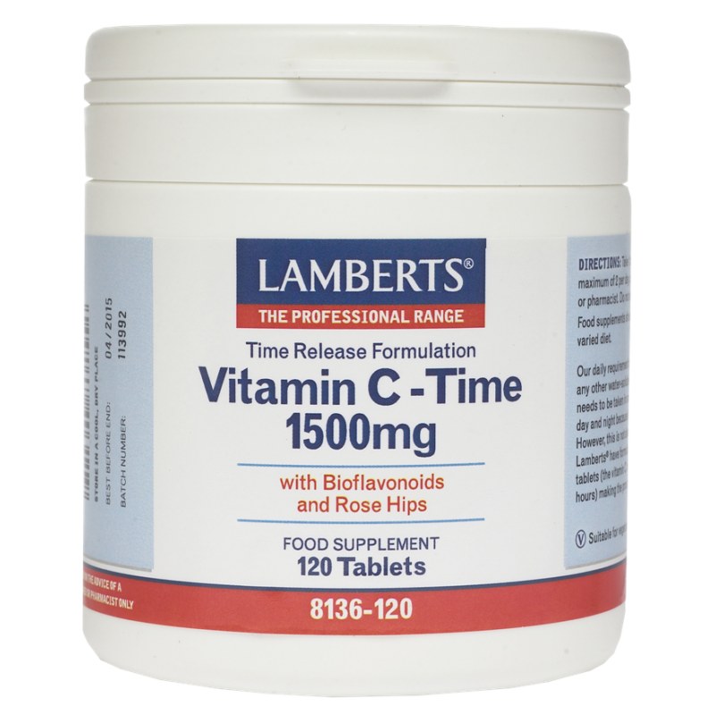 Lamberts Vitamin C Time 1500mg 120tabs
