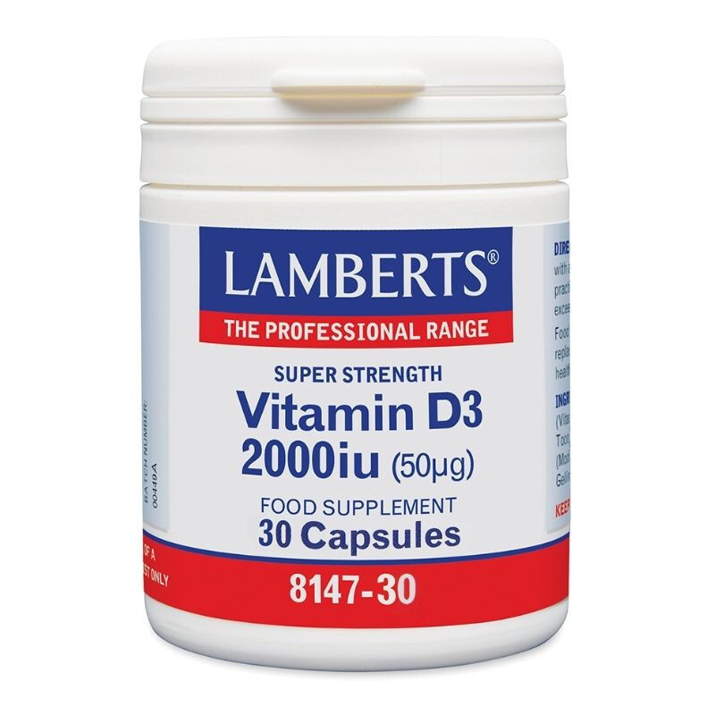 Lamberts Vitamin D3 2000iu (50μg) 30caps