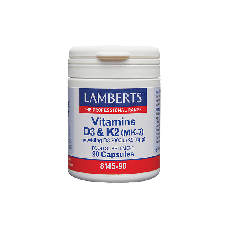 Lamberts Vitamins D3 & K2 2000iu/90μg 60caps