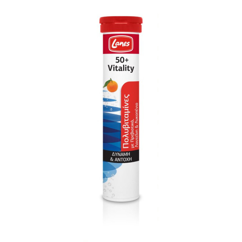 Lanes 50+ Vitality Πολυβιταμίνες Γεύση Μανταρίνι 20eff.tabs