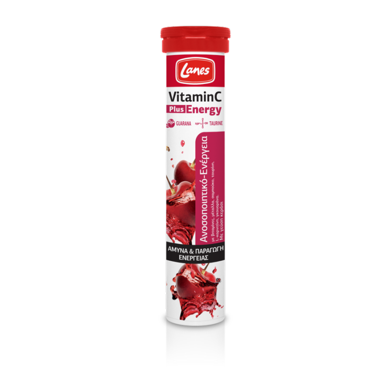 Lanes Vitamin C Plus Energy Ανοσοποιητικό-ενέργεια Κεράσι 20eff.tabs