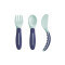 MAM - Baby's Cutlery Σετ Πιρούνι Κουτάλι & Μαχαίρι 6m+ Αγόρι - 3τμχ