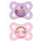 MAM - Ορθοδοντική Πιπίλα Σιλικόνης Love Mummy & Daddy (2-6m) - 2τμχ