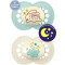 MAM - Original Night Ορθοδοντική Πιπίλα Νύχτας Σιλικόνης Unisex (6-16m) - 2τμχ