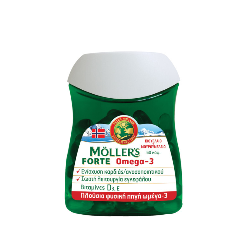 Mollers Forte Μουρουνέλαιο + Ιχθυέλαιο 60caps