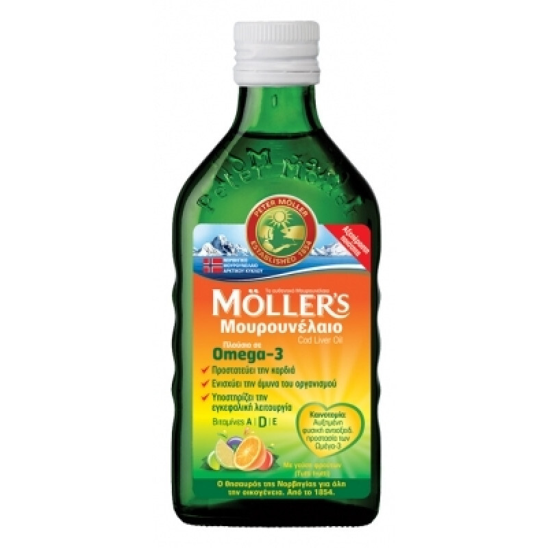 Mollers Μουρουνέλαιο Με Γεύση Tutti Frutti 250ml