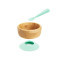 MUNCHKIN - Bambou Suction Bowl & Spoon Σετ Μπολ Μπαμπού & Κουτάλι Σιλικόνης - 2τμχ