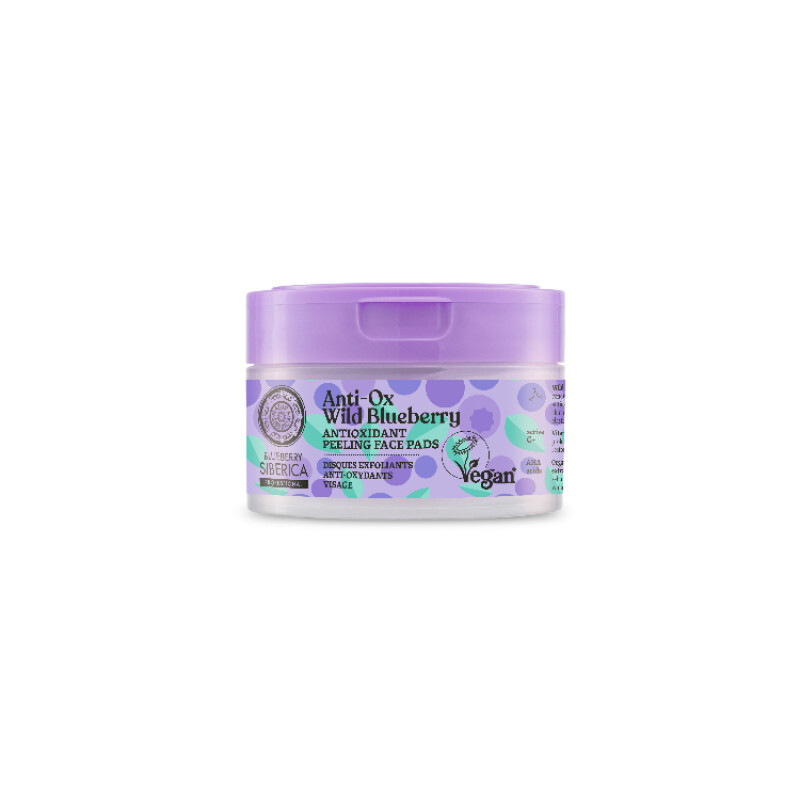 Natura Siberica Anti-ox Wild Blueberry Antioxidant Peeling Face Pads 20τμχ
