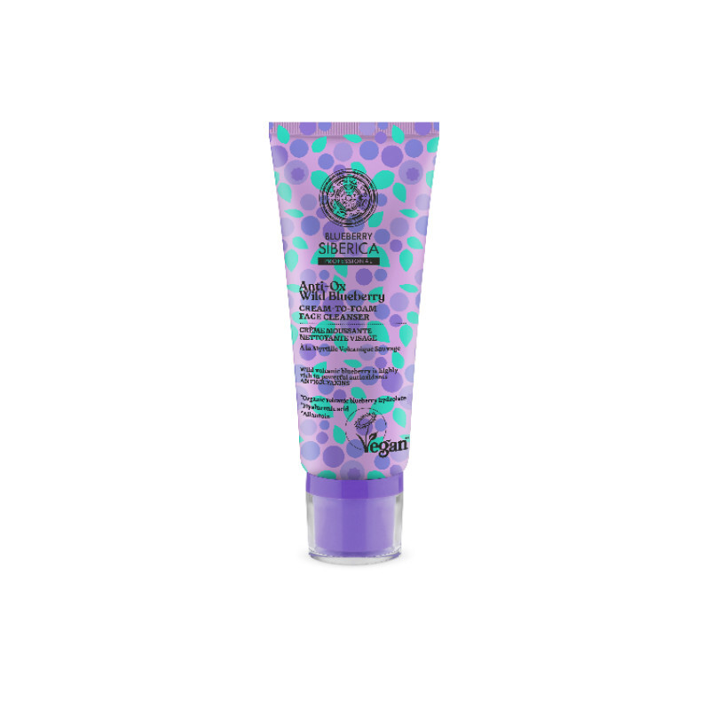 Natura Siberica Anti-ox Wild Blueberry Cream-to-foam Face Cleanser 100ml