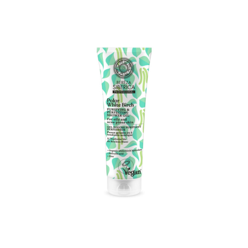 Natura Siberica - Bereza Purifying & Perfecting Shower Gel Αφρόλουτρο Καθαρισμού & Προστασίας Για Λιπαρή & Ακνεϊκή Επιδερμίδα - 200ml