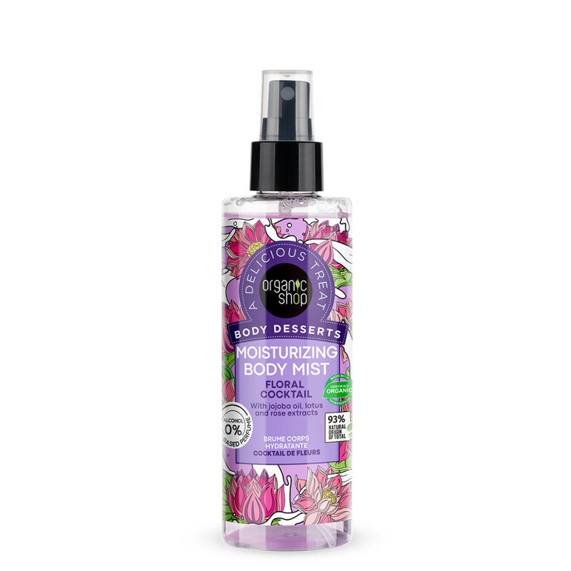 Natura Siberica - Organic Shop Body Desserts Floral Coctail Ενυδατικό Mist Σώματος - 200ml