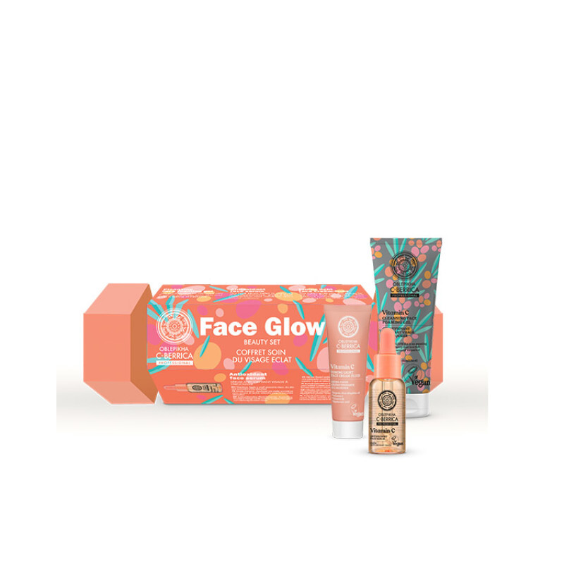 Natura Siberica - C-berrica Beauty Set Cleansing Face Foaming Gel (75ml) & Antioxidant Face Serum (30ml) & Toning Light Face Cream-fluid (30ml) - 3τμχ