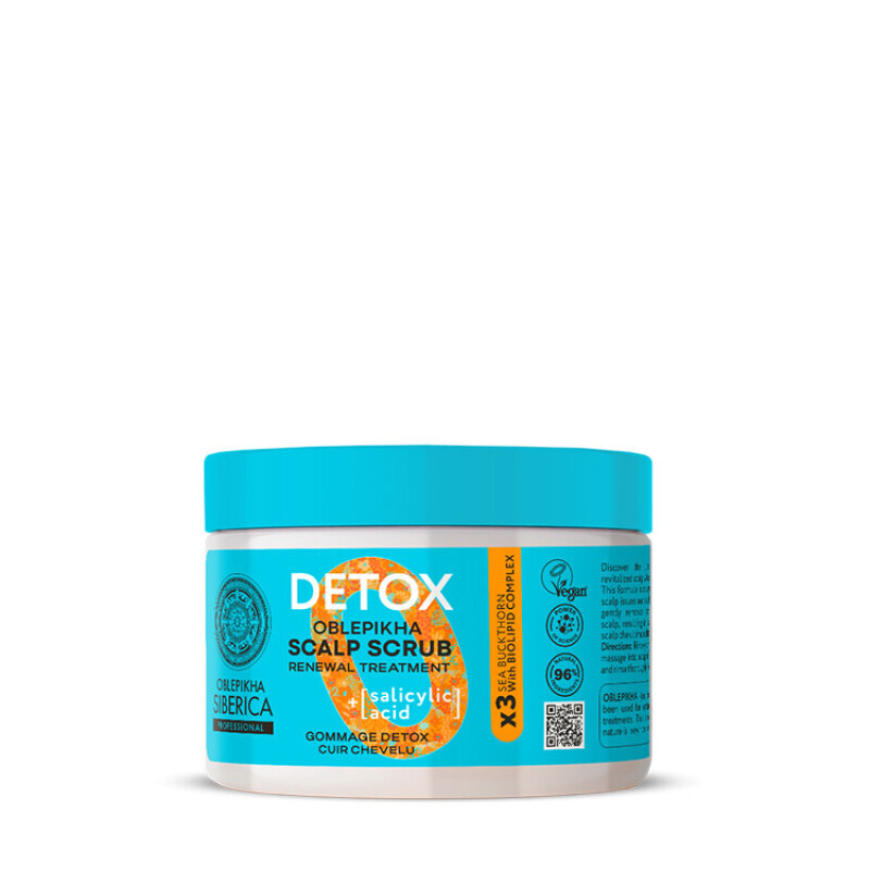 Natura Siberica - Oblepikha Detox Scalp Scrub Θεραπείας Τριχωτού Κεφαλής - 400ml