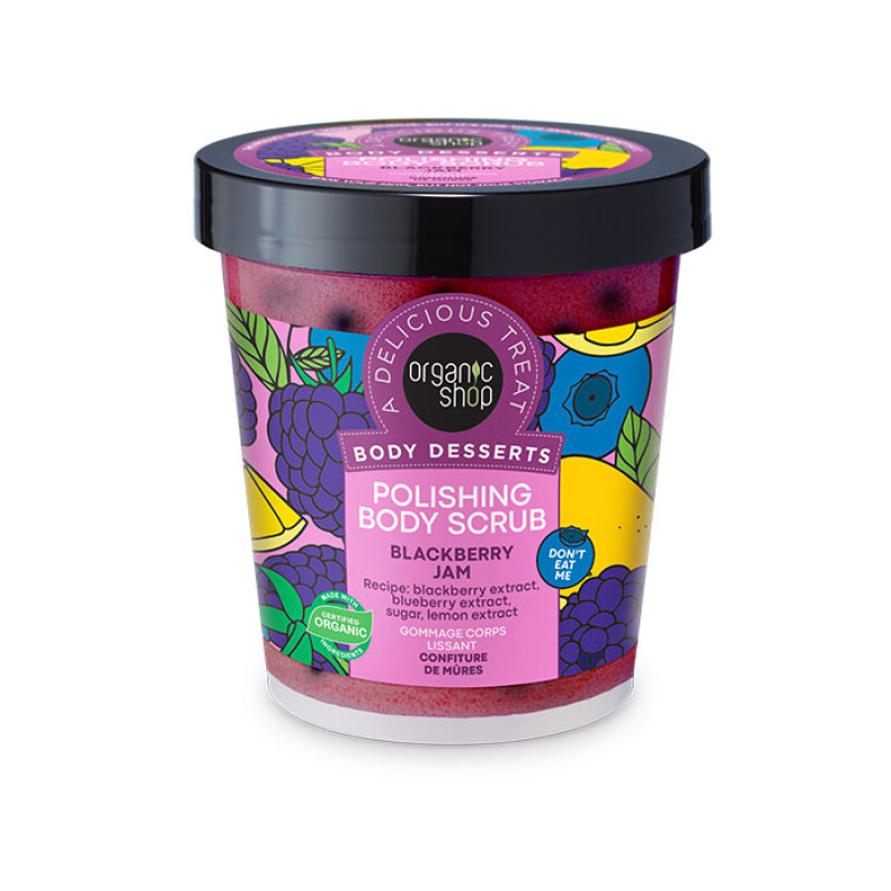Natura Siberica Organic Shop Blackberry Jam Scrub 450ml