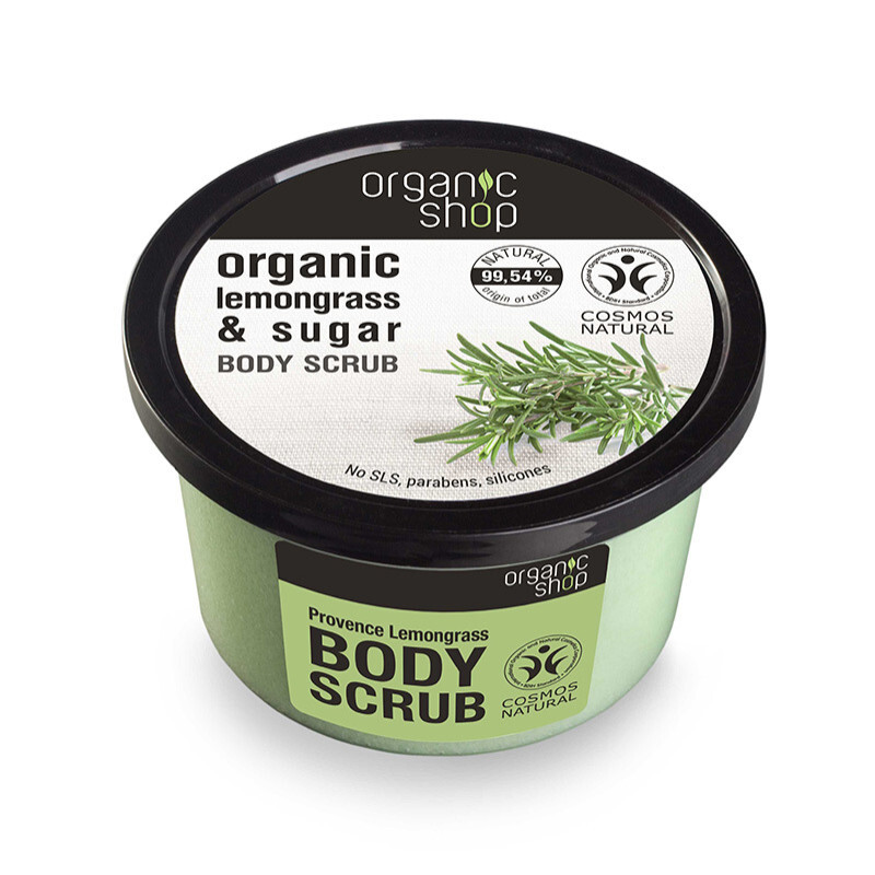 Natura Siberica Organic Shop Body Scrub Provence Lemongrass 250ml