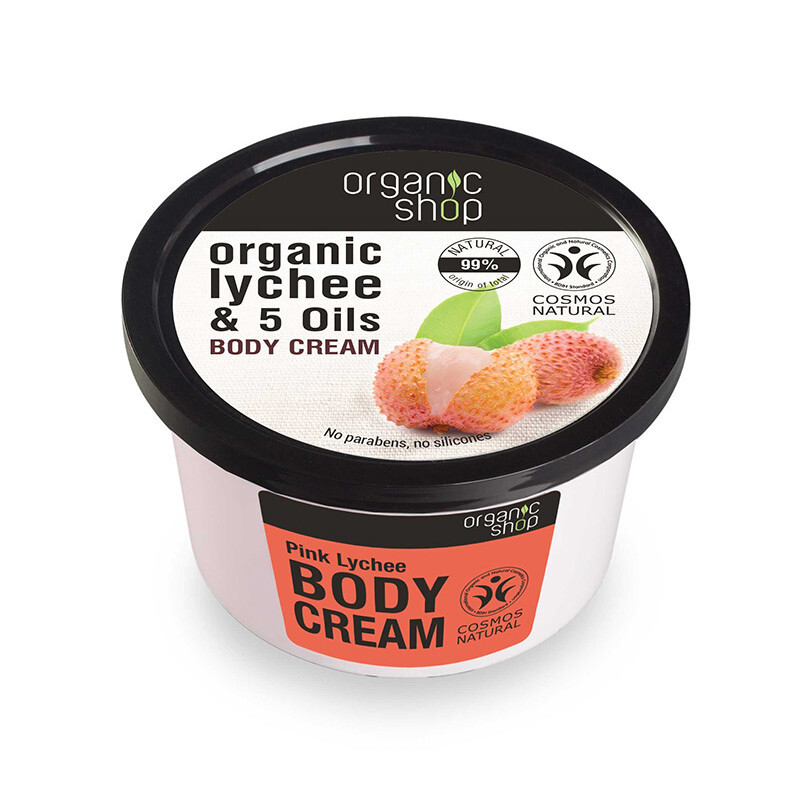 Natura Siberica Organic Shop Pink Lychee Body Cream 250ml