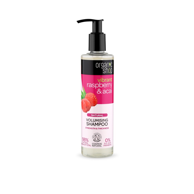 Natura Siberica Organic Shop Raspberry & Acai Volumising Shampoo 280ml