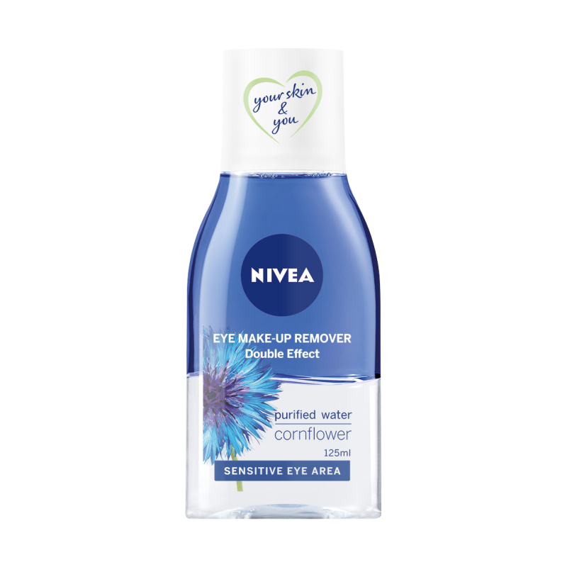 Nivea Double Effect Eye Make-up Remover Ντεμακιγιάζ Ματιών 125ml
