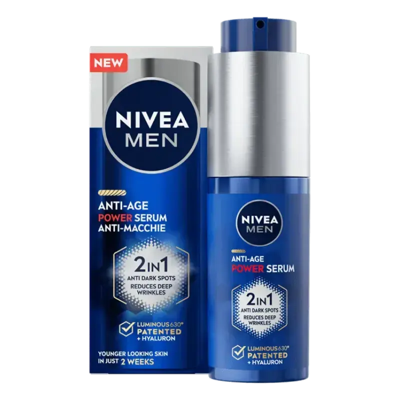 Nivea Men Anti-age Power Serum 2in1 Αντιγηραντικός Ορός 30ml