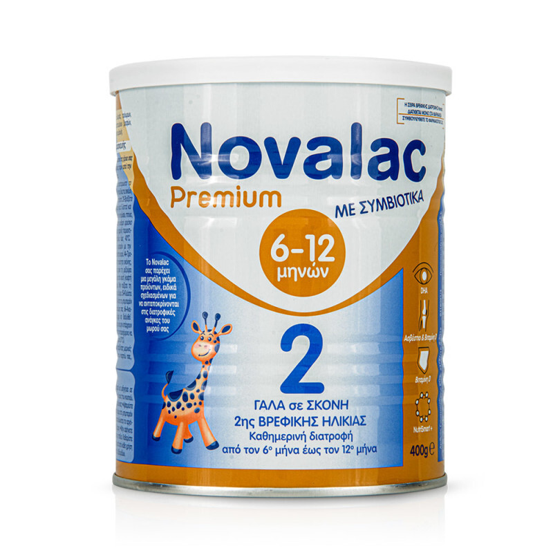 Novalac Premium 2 Γάλα Σε Σκόνη 2ης Βρεφικής Ηλικίας 6-12 Μηνών 400g