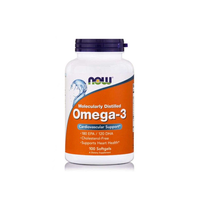 Now - Omega-3 1000mg (180epa/120dha) Συμπλήρωμα Διατροφής Με Λιπαρά Οξέα - 100softgels