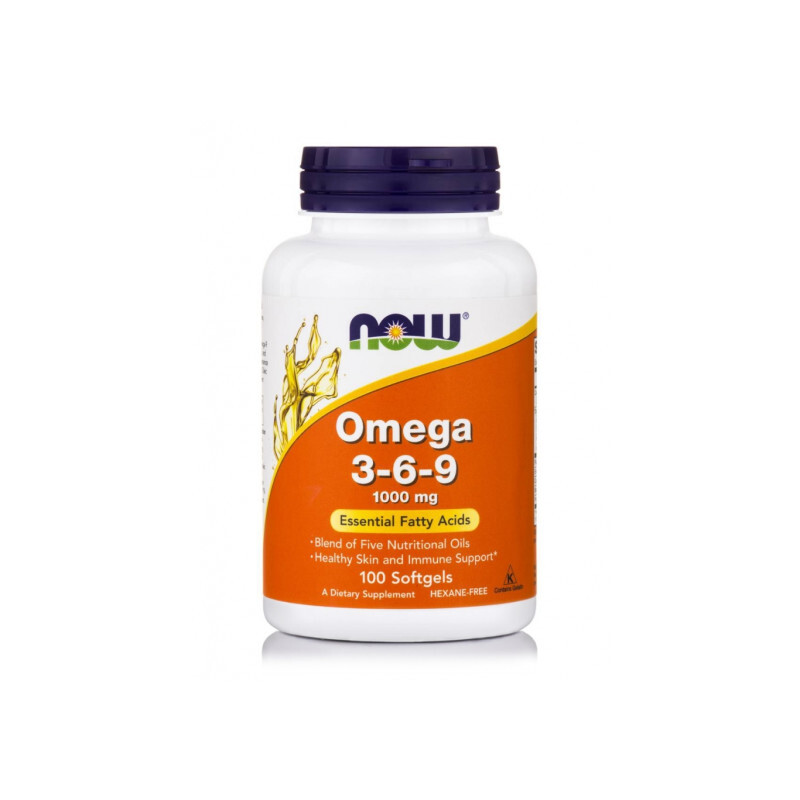 Now - Omega 3-6-9 1000mg Συμπλήρωμα Διατροφής Με Λιπαρά Οξέα - 100softgels