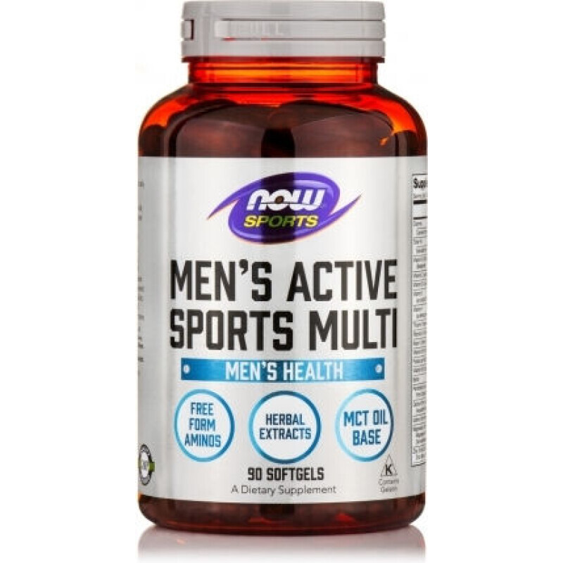 Now - Sports Men's Active Sports Multi Men's Health - 90softgels