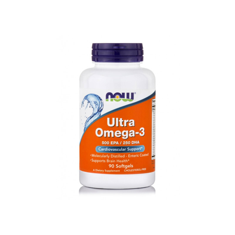 Now - Ultra Omega-3 (500epa/250dha) Συμπλήρωμα Διατροφής Με Λιπαρά Οξέα - 90softgels