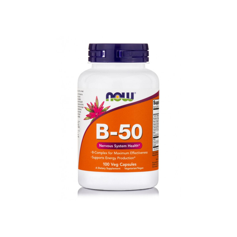 Now Vit B-50 Υγιές Νευρικό Σύστημα 100caps