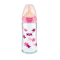 NUK - First Choice+ Μπιμπερό Γυάλινο Θηλή Latex (0-6m) με Δείκτη Ελέγχου Θερμοκρασίας (Nr.10745122) - 240ml