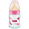 NUK - First Choice+ Μπιμπερό Γυάλινο Θηλή Latex (0-6m) με Δείκτη Ελέγχου Θερμοκρασίας (Nr.10747118) - 120ml