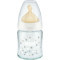 NUK - First Choice+ Μπιμπερό Γυάλινο Θηλή Latex (0-6m) με Δείκτη Ελέγχου Θερμοκρασίας (Nr.10747118) - 120ml