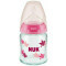 NUK - First Choice+ Μπιμπερό Γυάλινο (0-6m) Θηλή Σιλικόνης με Δείκτη Ελέγχου Θερμοκρασίας (Nr.10747117) - 120ml