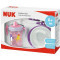 NUK - Learn to Eat Set Εκπαιδευτικό Σετ Φαγητού για Κορίτσι 6m+ (Nr.10225181) - 4τμχ