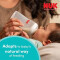 NUK - Perfect Match Πλαστικό Μπιμπερό με Θηλή Σιλικόνης S & Έλεγχο Θερμοκρασίας 0m+ Sheep - 150ml