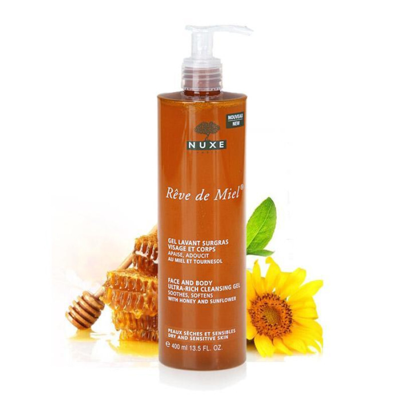 Nuxe Reve De Miel Face & Body Utra Rich Cleansing Gel 400ml