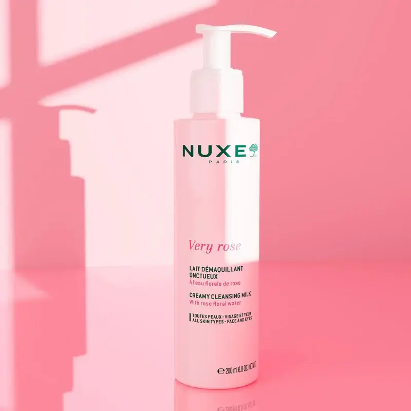 Nuxe - Very Rose Creamy Cleansing Milk Κρεμώδες Γαλάκτωμα Καθαρισμού Με Ροδόνερο Για Πρόσωπο & Μάτια - 200ml
