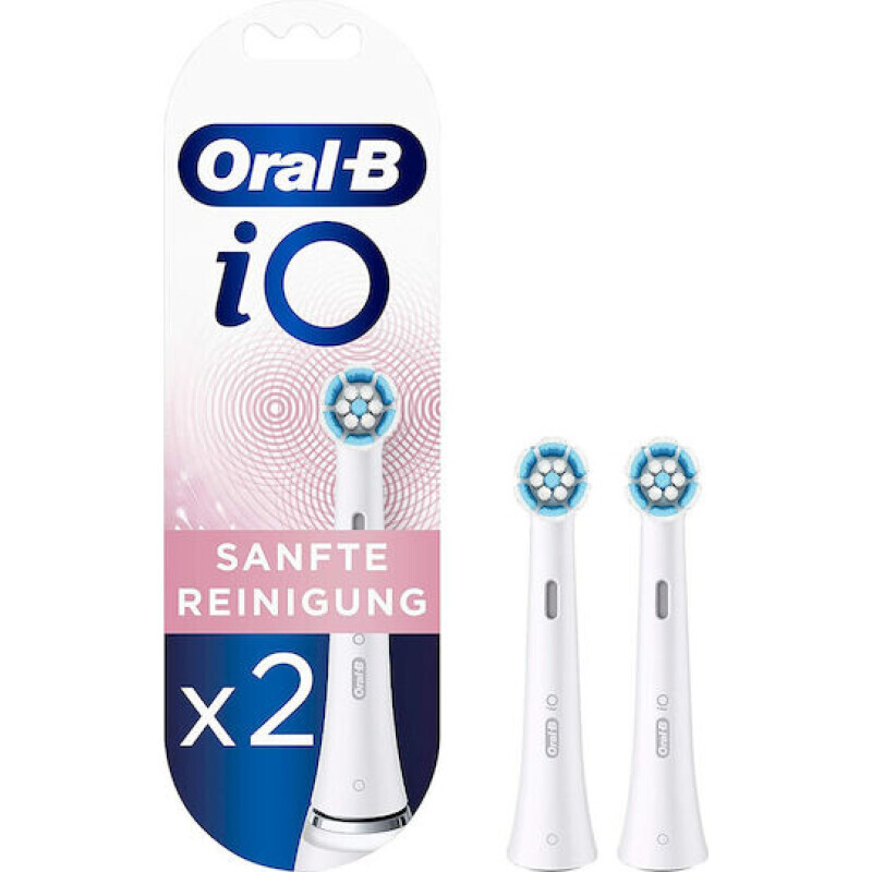 Oral B Io Gentle Care Ανταλλακτικές Κεφαλές White 2τμχ