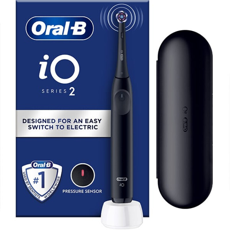 Oral B - Io Series 2 Clean & Care Ηλεκτρική Οδοντόβουρτσα Black & Θήκη Ταξιδίου