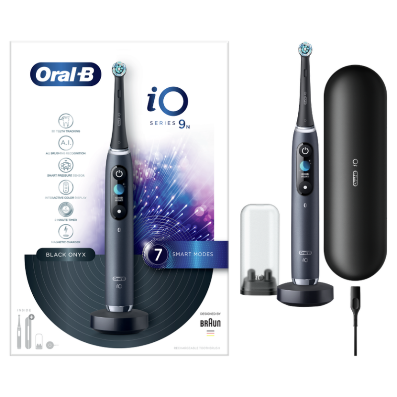 Oral B Io Series 9n Ηλεκτρική Οδοντόβουρτσα Black Onyx 1τμχ