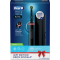 ORAL B - Pro 3 3500 Cross Action Black Edition Ηλεκτρική Οδοντόβουρτσα Μαύρο Χρώμα & Θήκη Ταξιδιού - 3τμχ